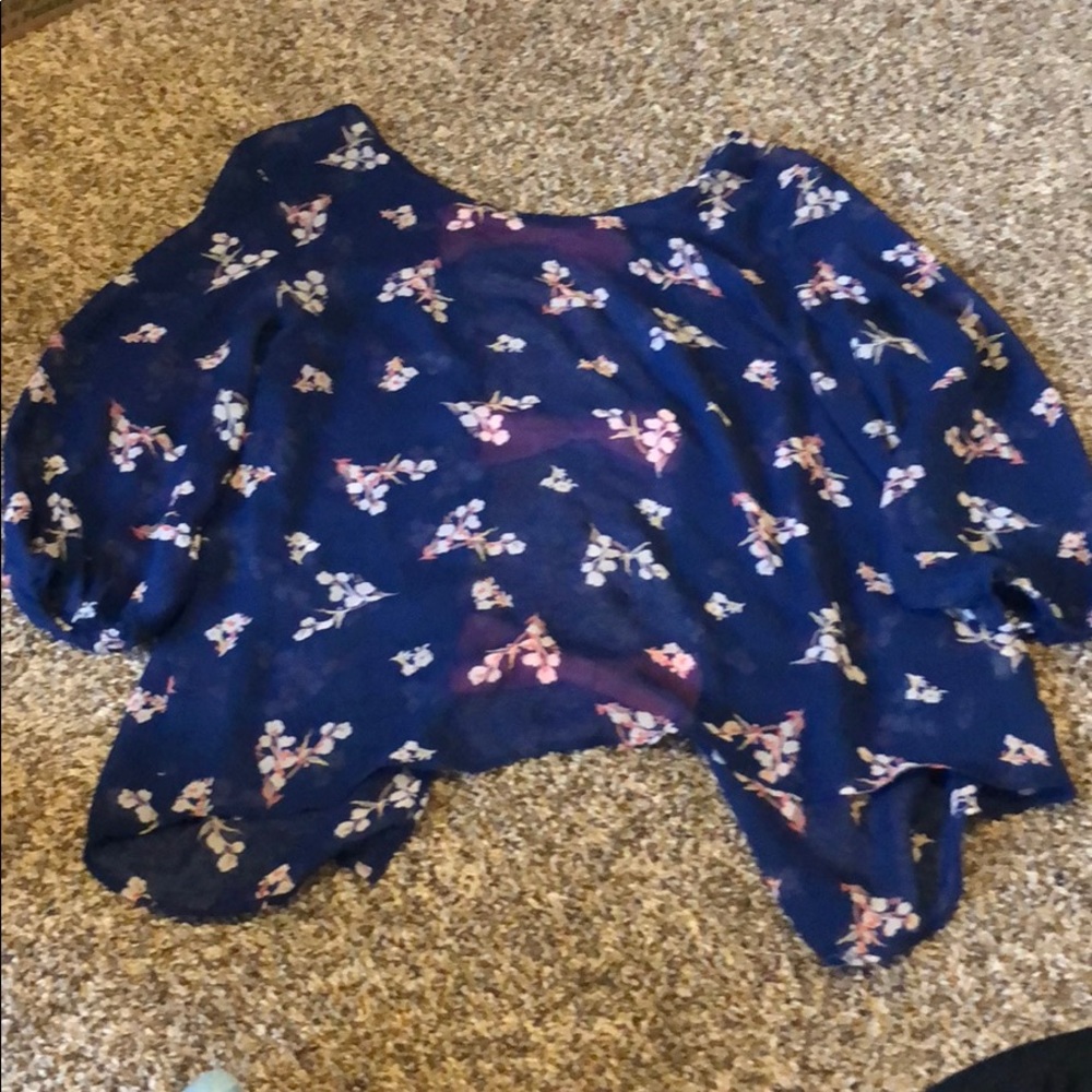 Beautiful blouse with open backing
